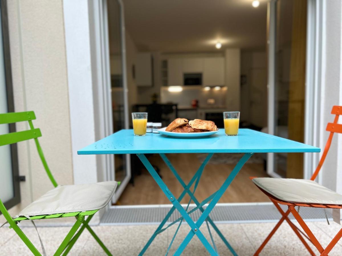 Studio Spacieux 4 Personnes Avec Terrasse Privee & Bureau - Gare A 4Min, Paris En 30Min Villiers-sur-Marne Buitenkant foto