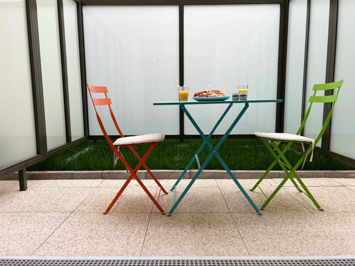 Studio Spacieux 4 Personnes Avec Terrasse Privee & Bureau - Gare A 4Min, Paris En 30Min Villiers-sur-Marne Buitenkant foto