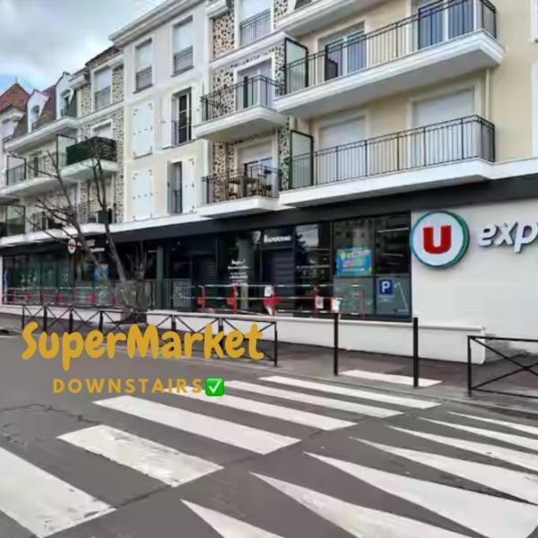 Studio Spacieux 4 Personnes Avec Terrasse Privee & Bureau - Gare A 4Min, Paris En 30Min Villiers-sur-Marne Buitenkant foto